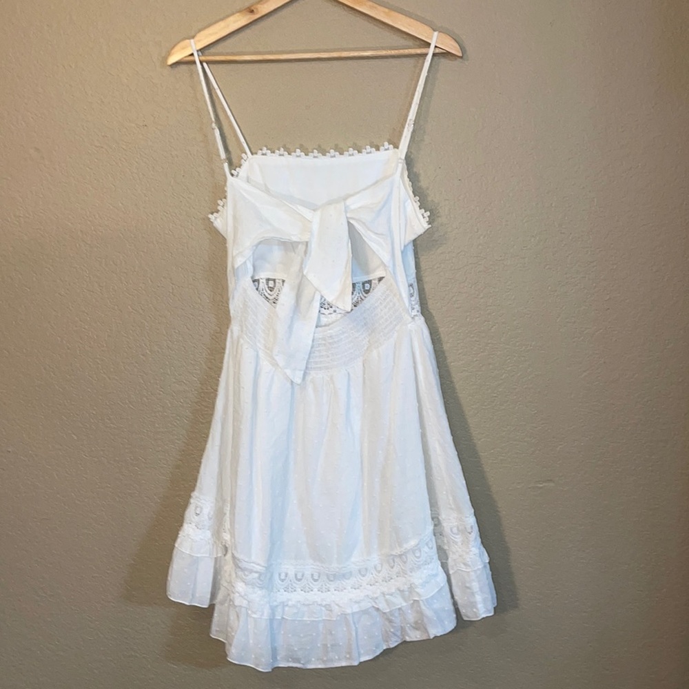 White lace summer dress